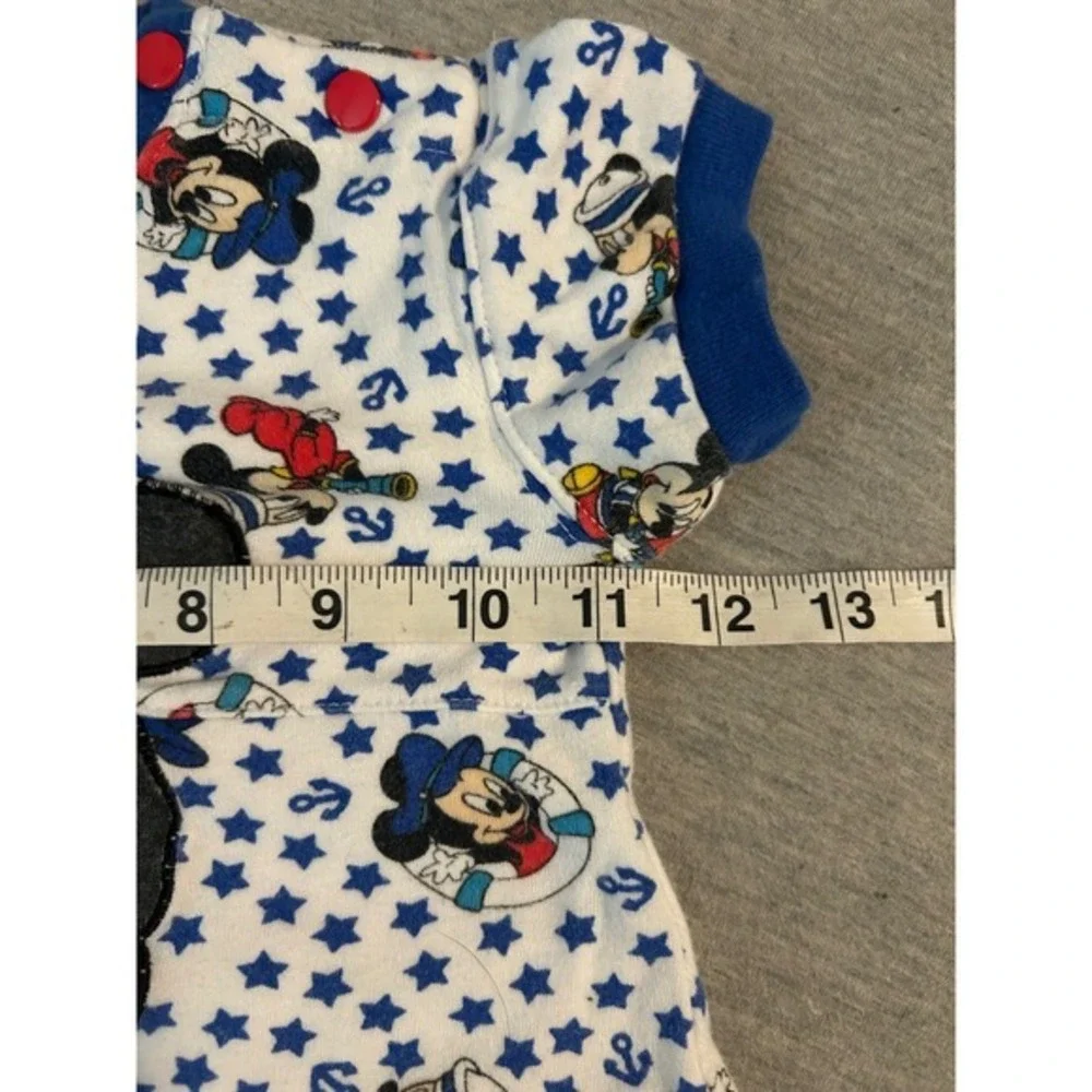 Vintage Disney baby romper 12M nautical cruise sailor front pocket